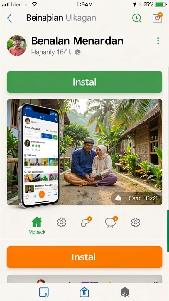 Pertarungan seru dengan monster jahat.