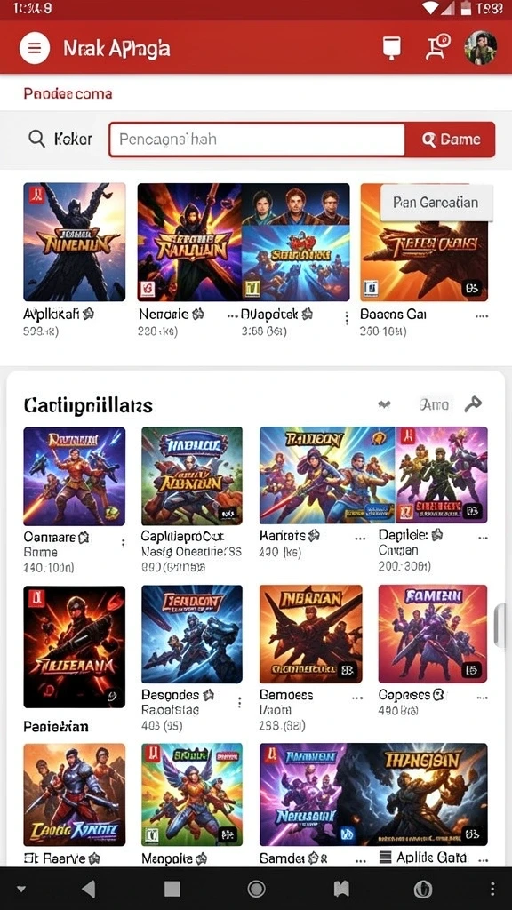 Screenshot menunjukkan tampilan antarmuka permainan yang modern.