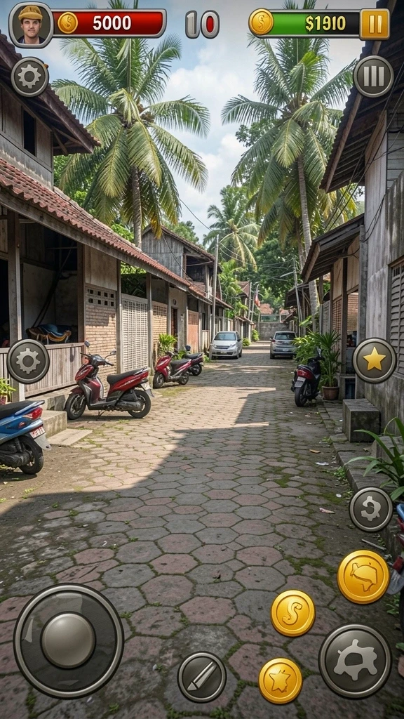 Tampilan permainan kartu yang menarik dan penuh warna.