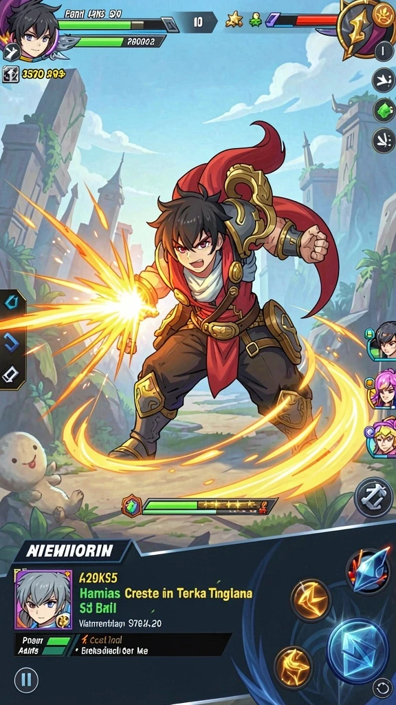 Screenshot dari level menantang yang baru.