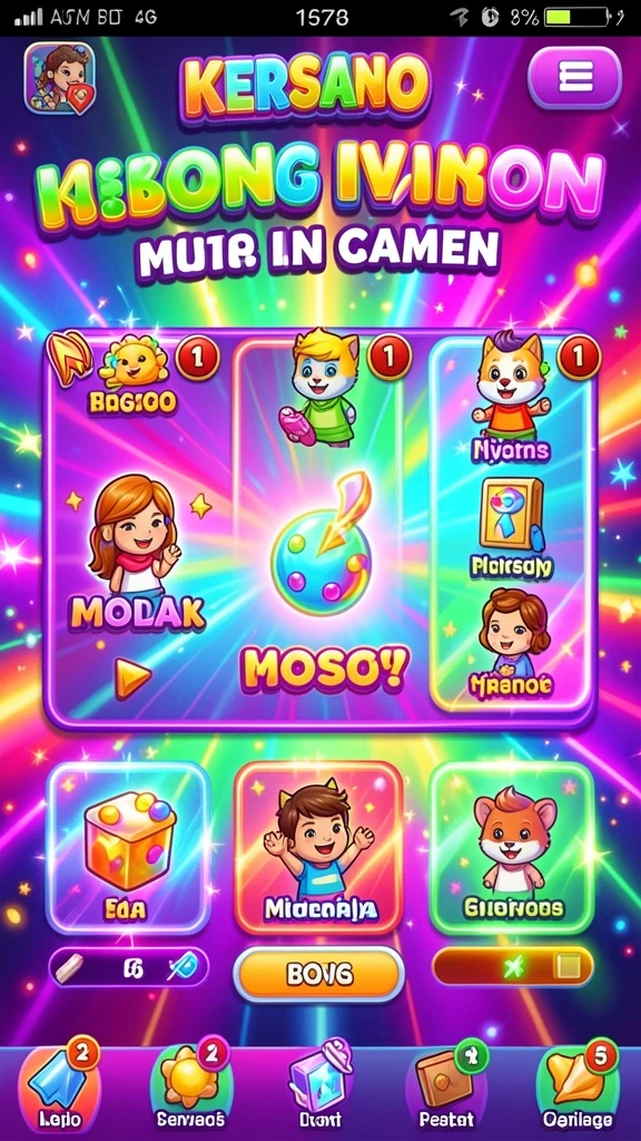 Tampilan awal aplikasi yang menarik dan user-friendly.