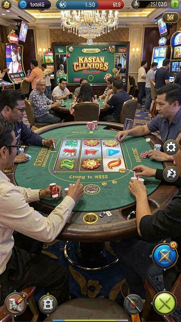 Screenshot menunjukkan tampilan antarmuka yang menarik dari permainan slot.