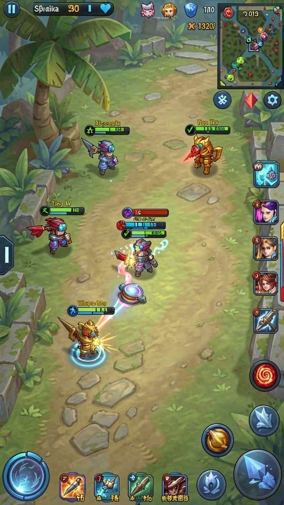 Screenshot gameplay yang penuh aksi dan seru.