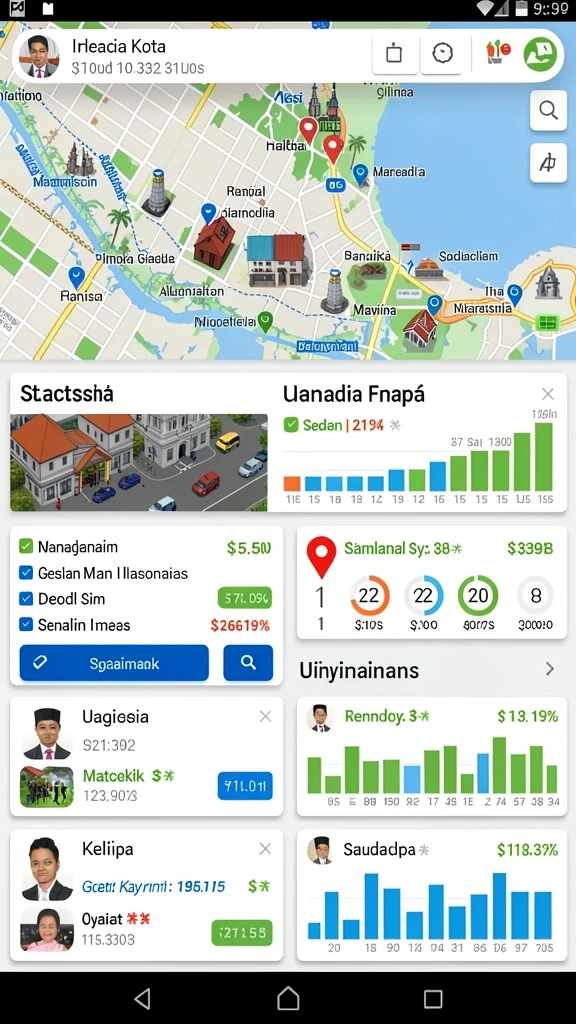 Tampilan antarmuka yang modern dan menawan.
