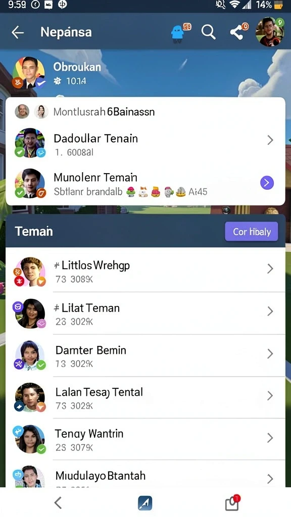 Fitur turnamen yang kompetitif dan menarik.
