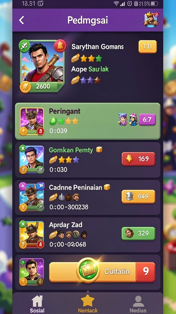 Mode permainan yang beragam dan seru.