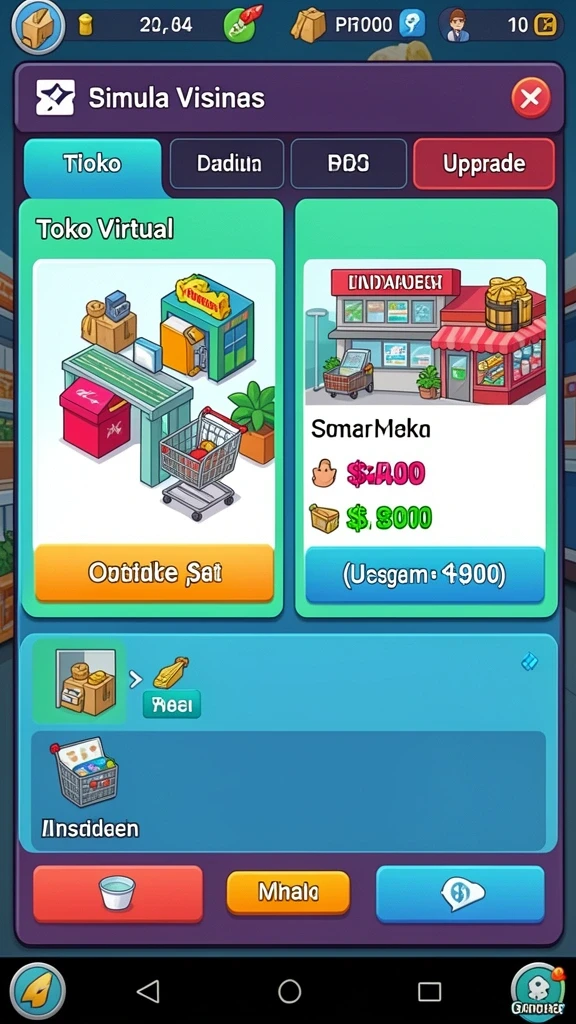 Desain karakter yang unik dan dapat diunlock.