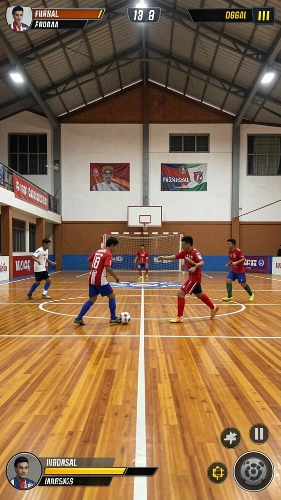 Tangkapan layar menunjukkan karakter utama dalam aksi.