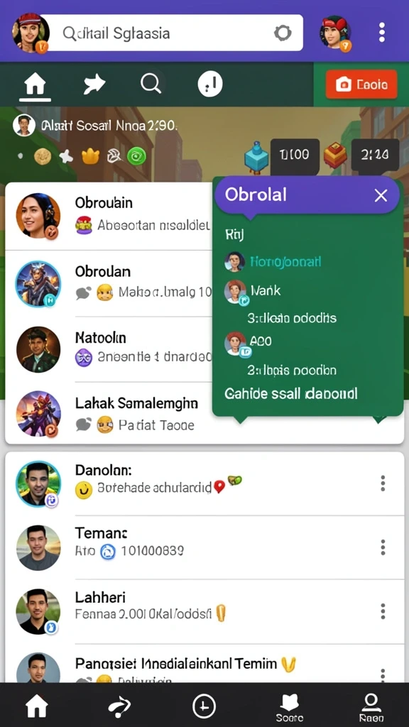 Menampilkan suasana petualangan yang menegangkan.