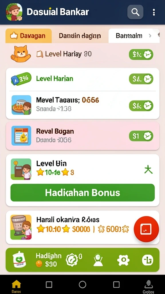 Screenshot aplikasi KINGDOMTOTO: fitur kustomisasi karakter yang menarik.