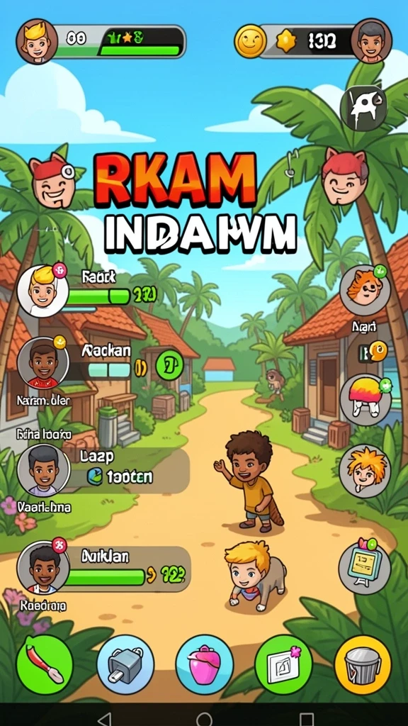 Fitur sosial yang memungkinkan kolaborasi antar pemain.