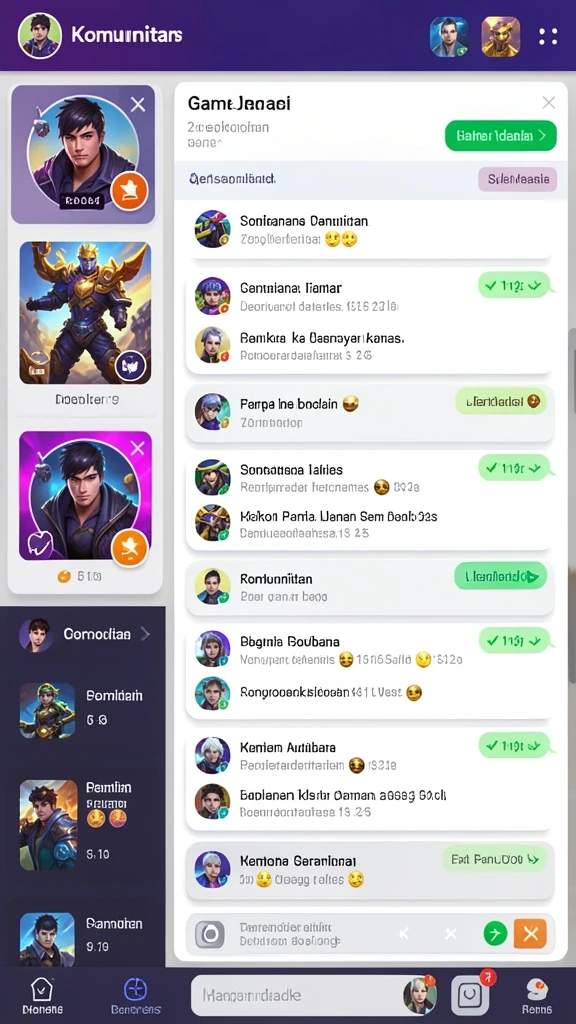 Karakter yang dapat disesuaikan untuk pengalaman unik.