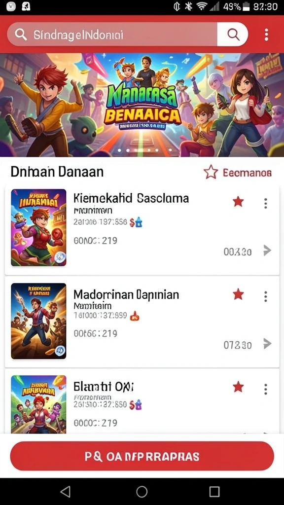 Tampilan antarmuka MEGA888 yang menarik dan modern.