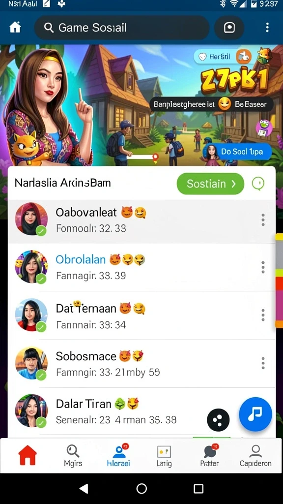 Tampilan antarmuka NANAS777 yang menarik.