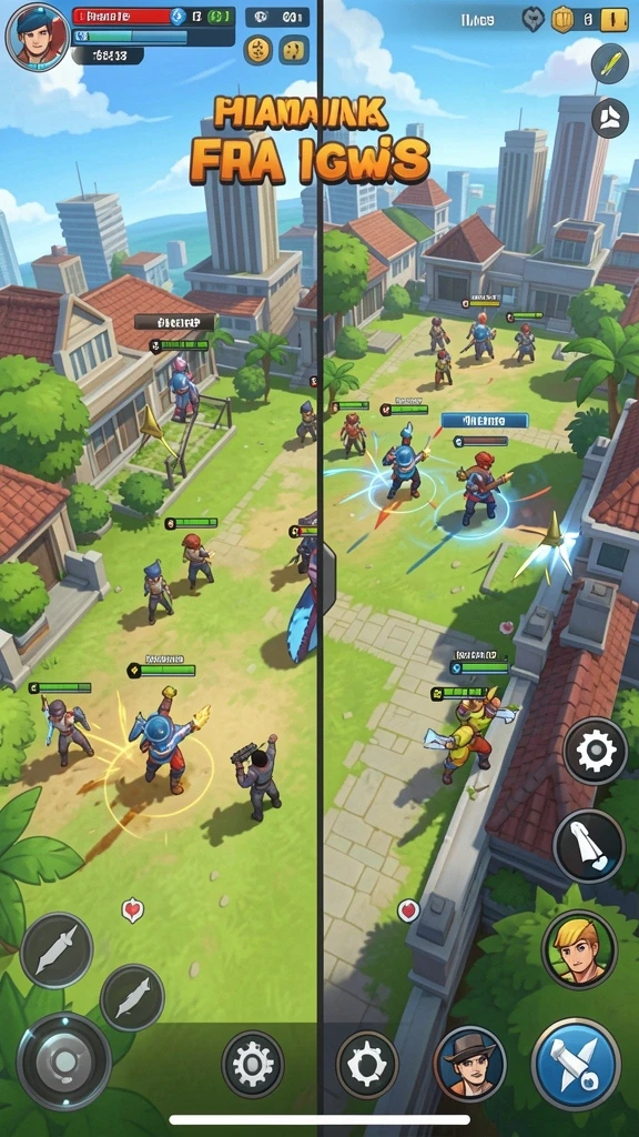Tangkapan layar yang menunjukkan fitur multiplayer saat pemain bersaing.