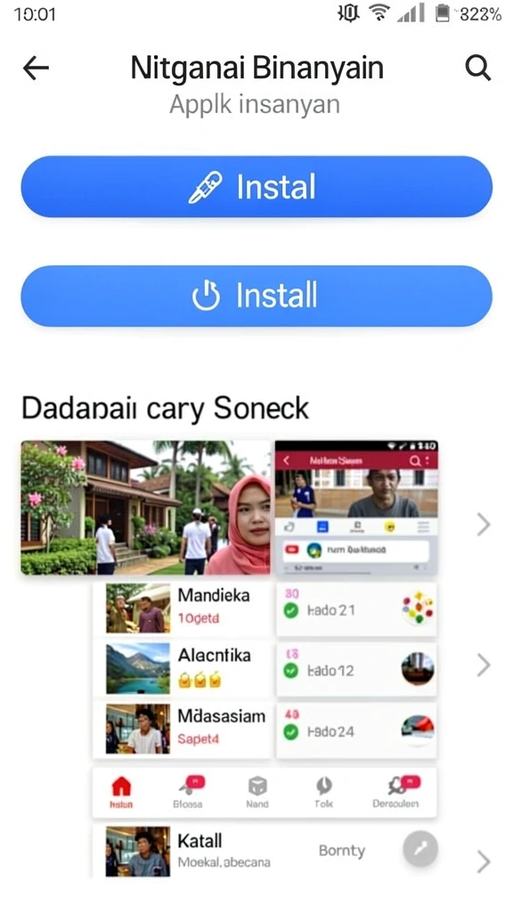 Tampilan antarmuka yang user-friendly.