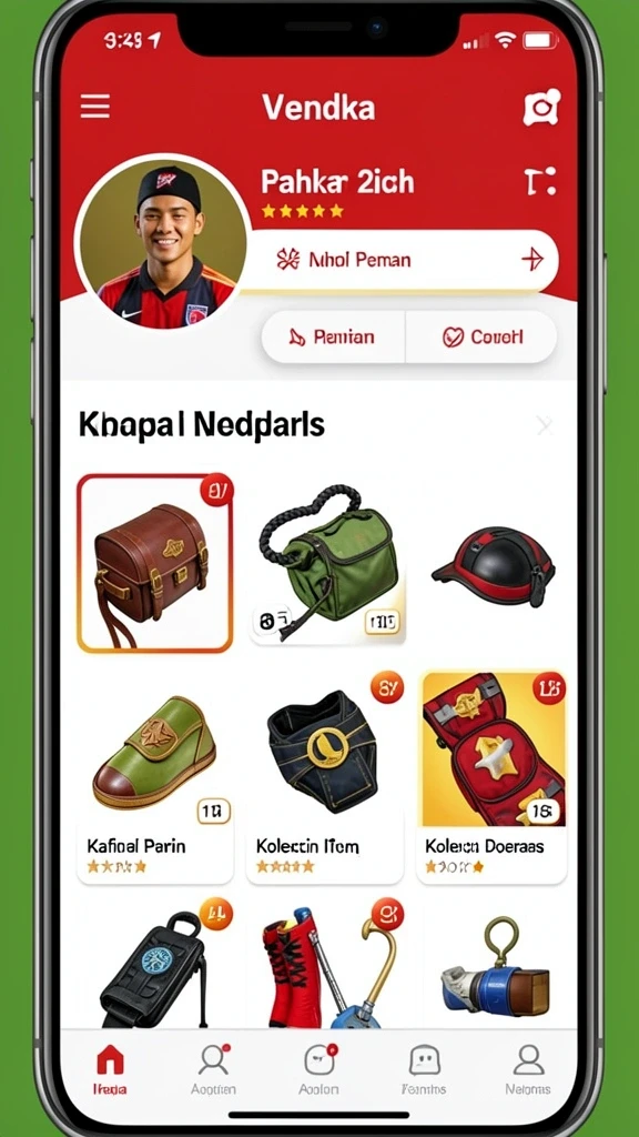 Tangkapan layar menampilkan grafis yang kaya warna.