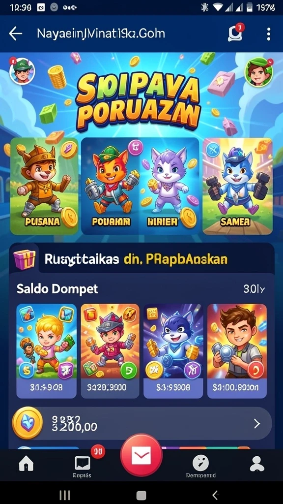Penggunaan karakter yang beragam dalam permainan.