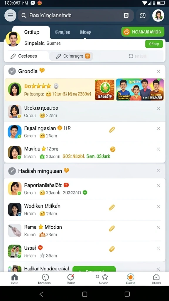 Karakter unik dengan kemampuan khusus yang beragam.