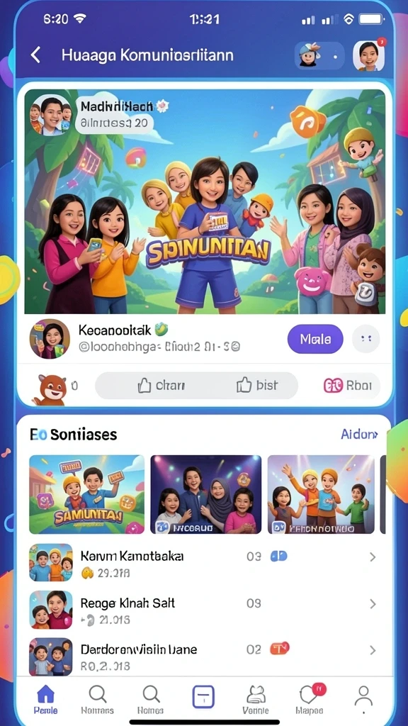 Tampilan grafis menawan dari dunia RAJAMPO yang menakjubkan.