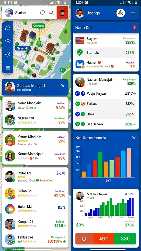 Leaderboard untuk melihat peringkat pemain secara real-time.
