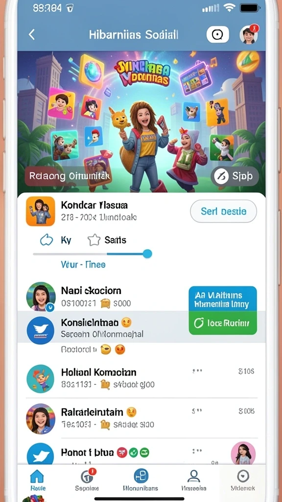 Tampilan antarmuka yang menarik dan modern.