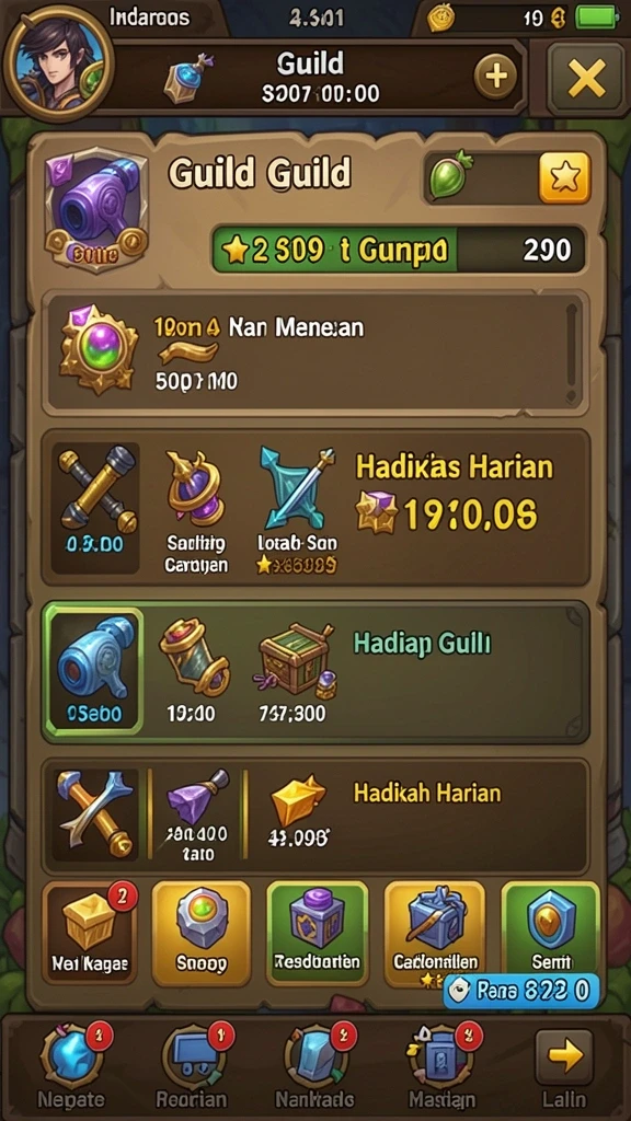 Banyak karakter unik untuk dipilih.