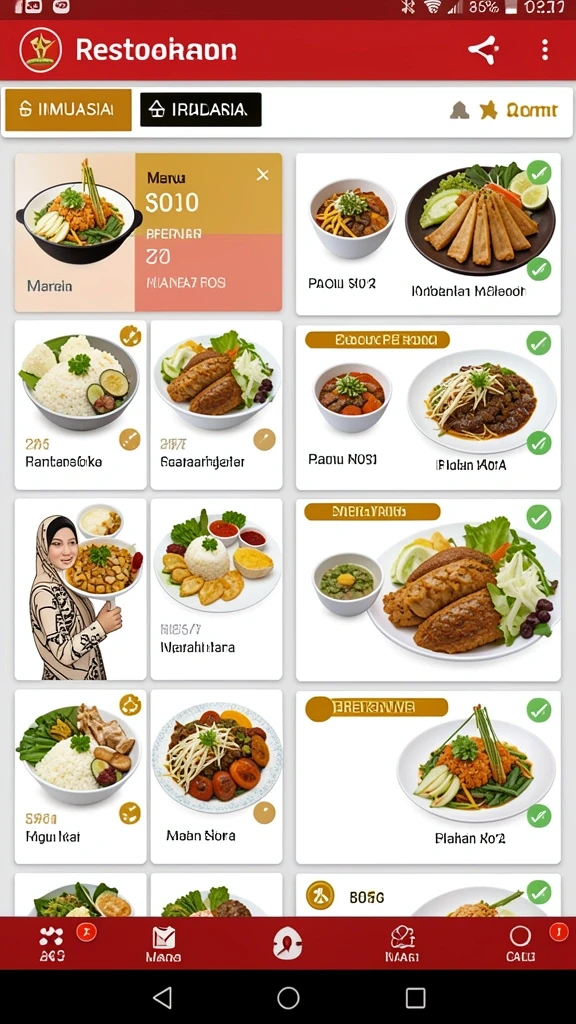 Tampilan antarmuka yang user-friendly dan intuitif.