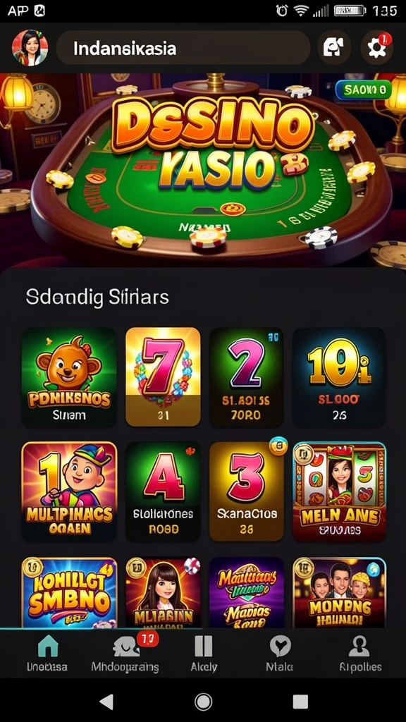 Tampilan utama aplikasi SUKSES777 yang menarik.