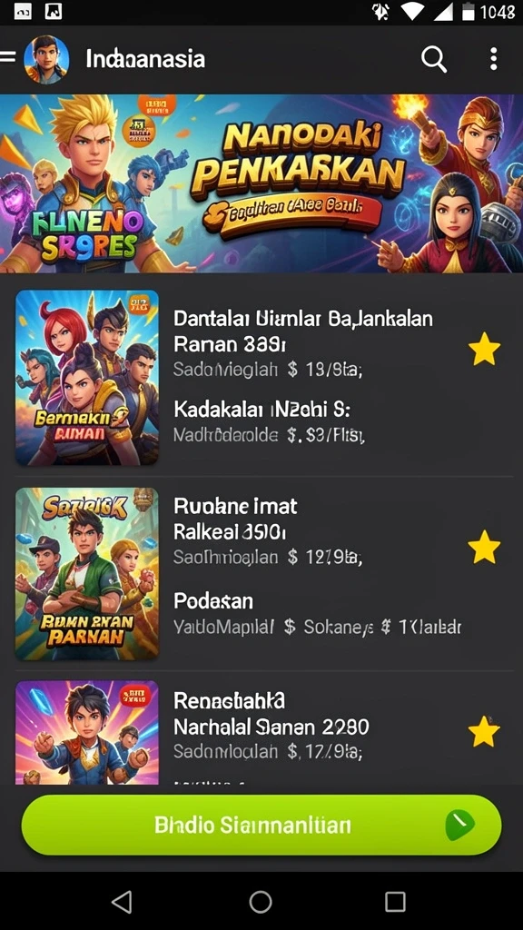 Layar beranda TERNATETOTO dengan pilihan permainan yang menarik.