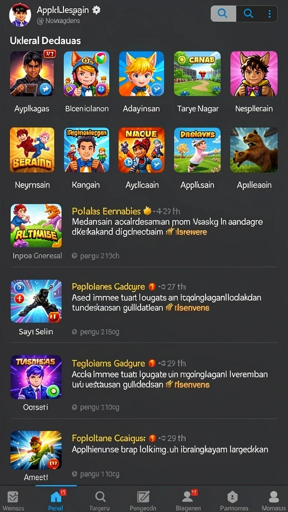Tampilan karakter utama dalam misi petualangan.