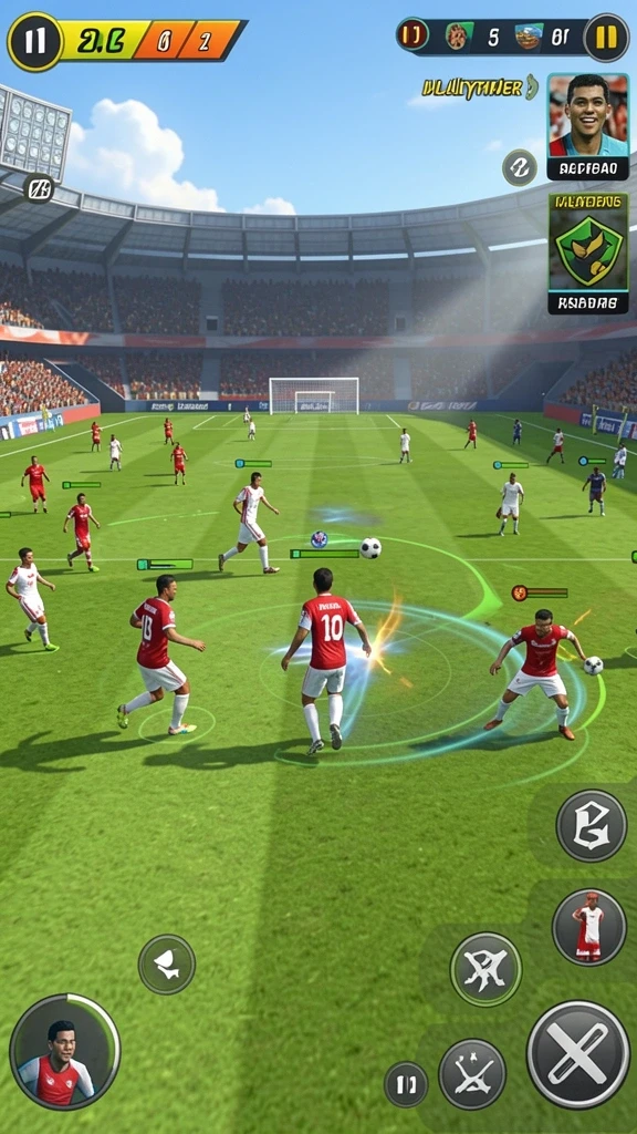 Screenshot dari aksi seru dalam mode multiplayer.